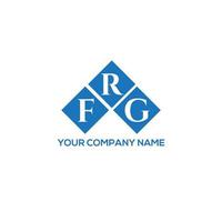 création de logo de lettre frg sur fond blanc. frg creative initiales lettre logo concept. conception de lettre frg. vecteur