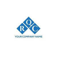 . concept de logo de lettre initiales créatives rqc. conception de lettre rqc. création de logo de lettre rqc sur fond blanc. concept de logo de lettre initiales créatives rqc. conception de lettre rqc. vecteur