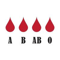 vecteur de logo de sang