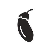 vecteur de logo aubergine