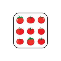 vecteur de logo de tomate