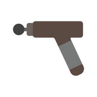 icône solide de pistolet de massage eps10 dans un style moderne simple et branché isolé sur fond blanc vecteur