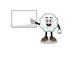 illustration de chewing-gum faisant une présentation vecteur