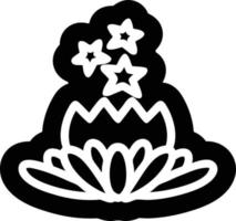 icône de fleur magique vecteur