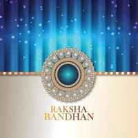 rakhi créatif pour joyeux festival indien joyeux raksha bandhan vecteur