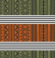 motif ethnique gris et orange vecteur