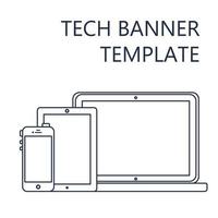 modèle Web de site adaptatif ou de formulaire d'article vecteur