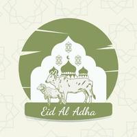 illustration vectorielle de conception eid al adha