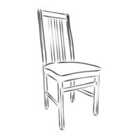 croquis de vecteur de chaise