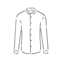 chemise chemisier vecteur croquis