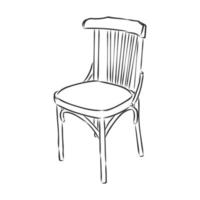 croquis de vecteur de chaise