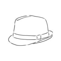 croquis de vecteur de chapeau