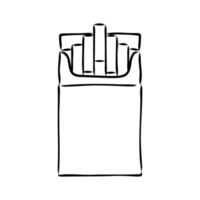 croquis de vecteur de cigarette