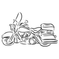 croquis de vecteur de moto