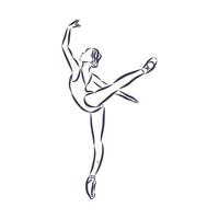 croquis de vecteur de ballet