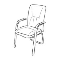 croquis de vecteur de chaise