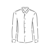 chemise chemisier vecteur croquis