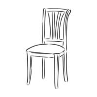 croquis de vecteur de chaise