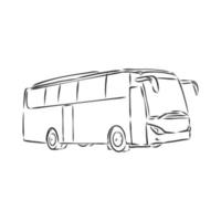 croquis de vecteur de bus