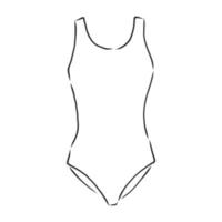 croquis de vecteur de maillot de bain