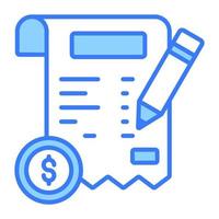 conception de concepts modernes de paiement de facture, illustration vectorielle vecteur