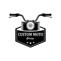 logo classique de moto vecteur
