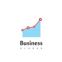 logo d'entreprise avec un bon diagramme de progression pour une entreprise ou une société de vente vecteur