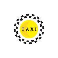 logo de taxi isolé sur fond blanc. conception de marque de service de taxi. vecteur