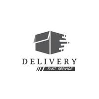 livraison, logo de l'entreprise logistique vecteur