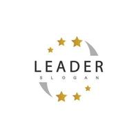 logo de leadership adapté au sport, à l'éducation et au logo de l'entreprise de ressources humaines vecteur