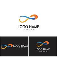 infini design vecteur icône illustration logo modèle de conception