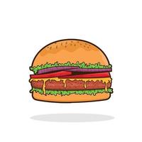 vecteur de dessin animé de hamburger