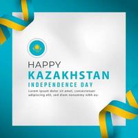 joyeux jour de l'indépendance du kazakhstan 16 décembre illustration de conception vectorielle de célébration. modèle d'affiche, de bannière, de publicité, de carte de voeux ou d'élément de conception d'impression vecteur