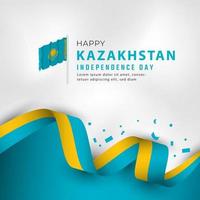 joyeux jour de l'indépendance du kazakhstan 16 décembre illustration de conception vectorielle de célébration. modèle d'affiche, de bannière, de publicité, de carte de voeux ou d'élément de conception d'impression vecteur