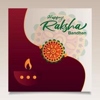 conception de bannière joyeux raksha bandhan vecteur