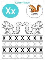 feuilles de traçage des lettres de l'alphabet pour les fichiers imprimables az pour les enfants