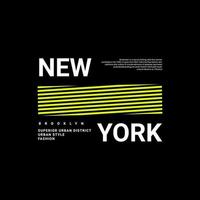 conception d'écriture new york city, adaptée à la sérigraphie de t-shirts, vêtements, vestes et autres vecteur