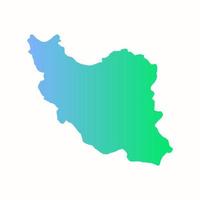 carte illustrée de l'iran vecteur