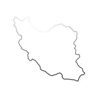 carte illustrée de l'iran vecteur