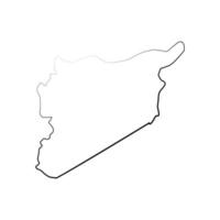 carte de la syrie illustrée vecteur