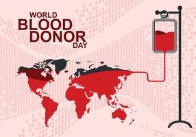 journée mondiale du don de sang vecteur