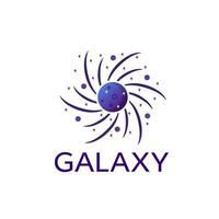 illustration graphique vectoriel du concept de planète logo modèle galaxie