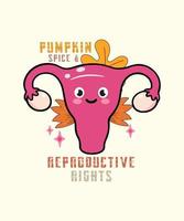 citrouille épice droits reproductifs choix pro tshirt droits féministes