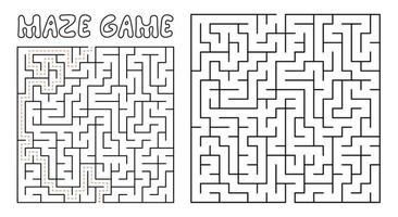 jeu de labyrinthe pour les enfants. labyrinthe complexe avec solution vecteur