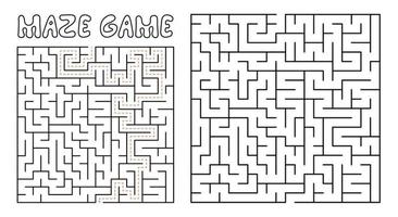 jeu de labyrinthe pour les enfants. labyrinthe complexe avec solution vecteur