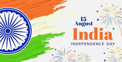 joyeux jour de l'indépendance du fond de l'inde. 15 août vecteur