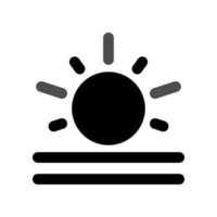 illustration graphique vectoriel de l'icône du lever du soleil