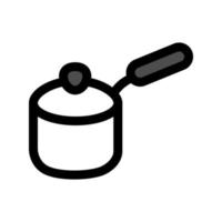 illustration graphique vectoriel de l'icône de casserole