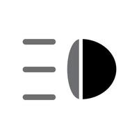 illustration graphique vectoriel de l'icône de la lampe antibrouillard