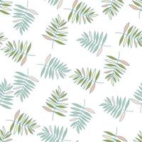 contour abstrait feuilles de palmier tropical modèle sans couture. fond d'écran de feuille de jungle. vecteur